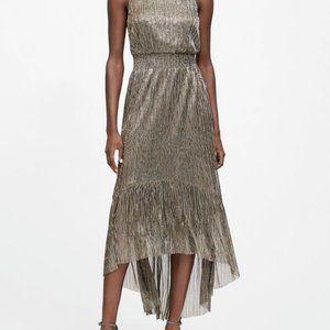 Banana Republic Metallic High-Low Dress